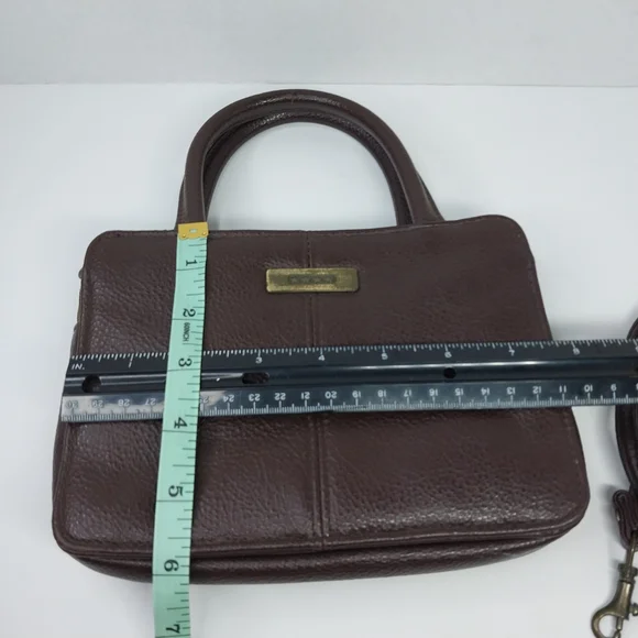 Vintage Y2K 2000’s Faded Glory Crossbody Bag Purse Brown Faux Leather 90s Iconic - Picture 13 of 14